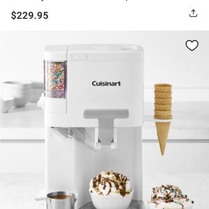 Cuisinart White Soft Serve Ice Cream and Slushie Maker